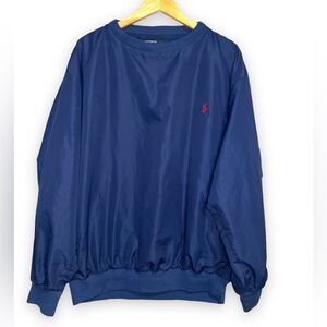 Polo Ralph Lauren | Blue Pullover Crewneck With Red Horse Large Excellent
